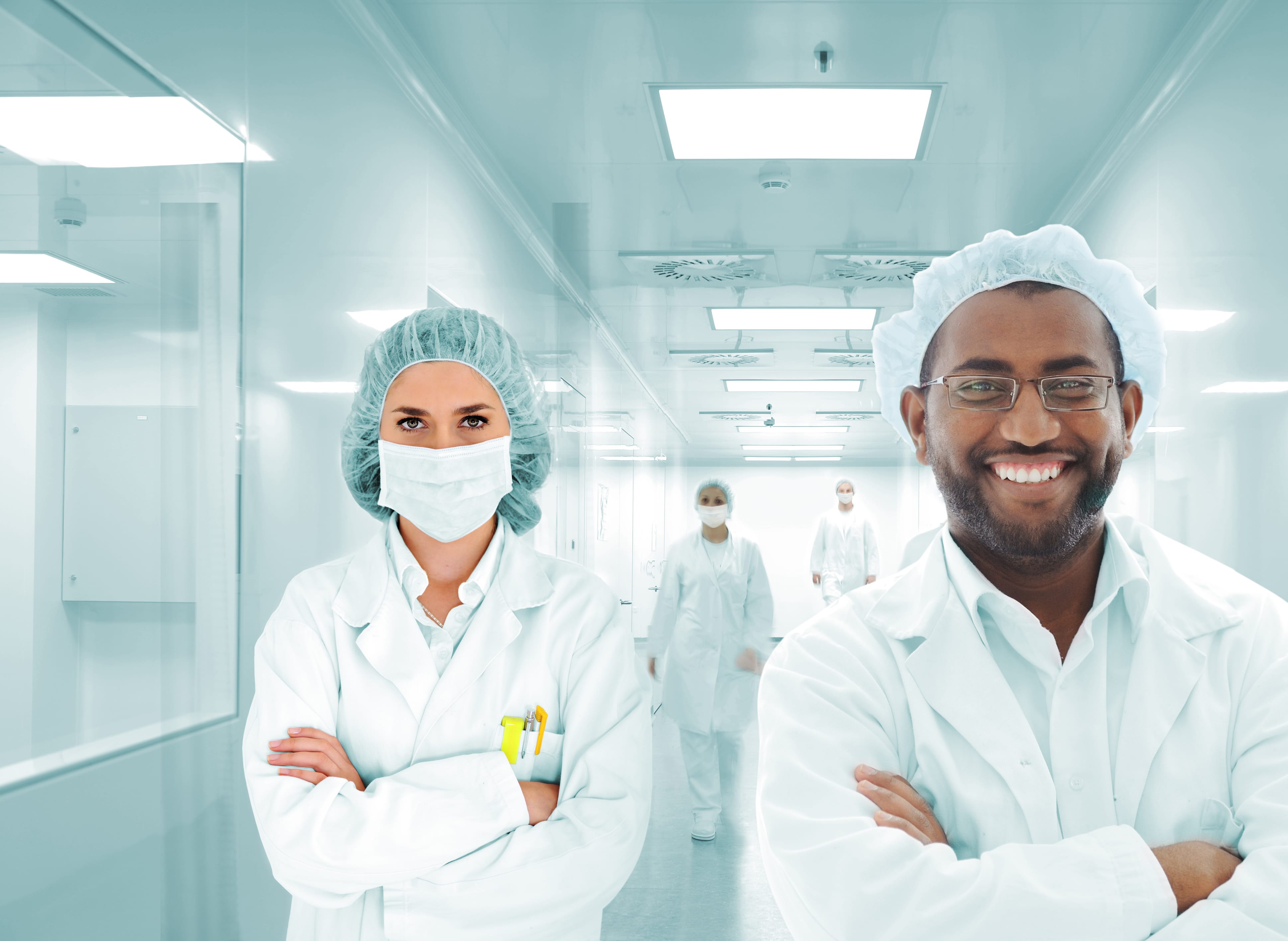 Group of doctors in hospital